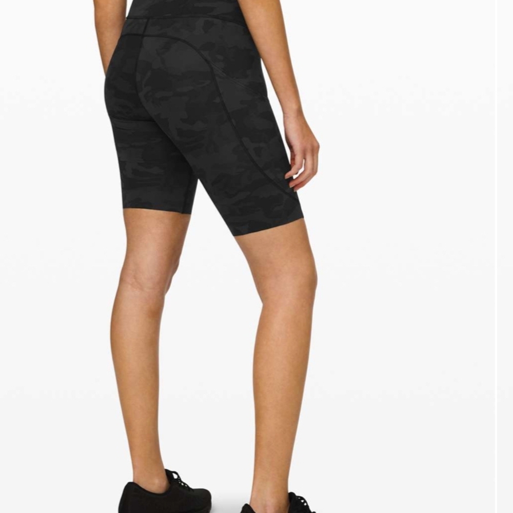 Women's Black Camouflage Shorts